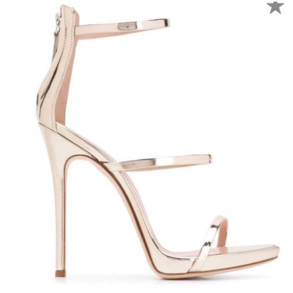 Gold Giuseppe zanotti 1300mm heel sandals